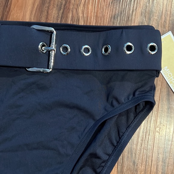 Michael Kors Solid High Waisted Bottom - Picture 4 of 11